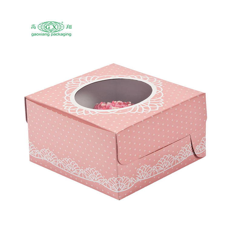 Wholesale pink wedding favor designs round cylinder square packing for 10 12 inch color box packaging tall cake paper box - 副本