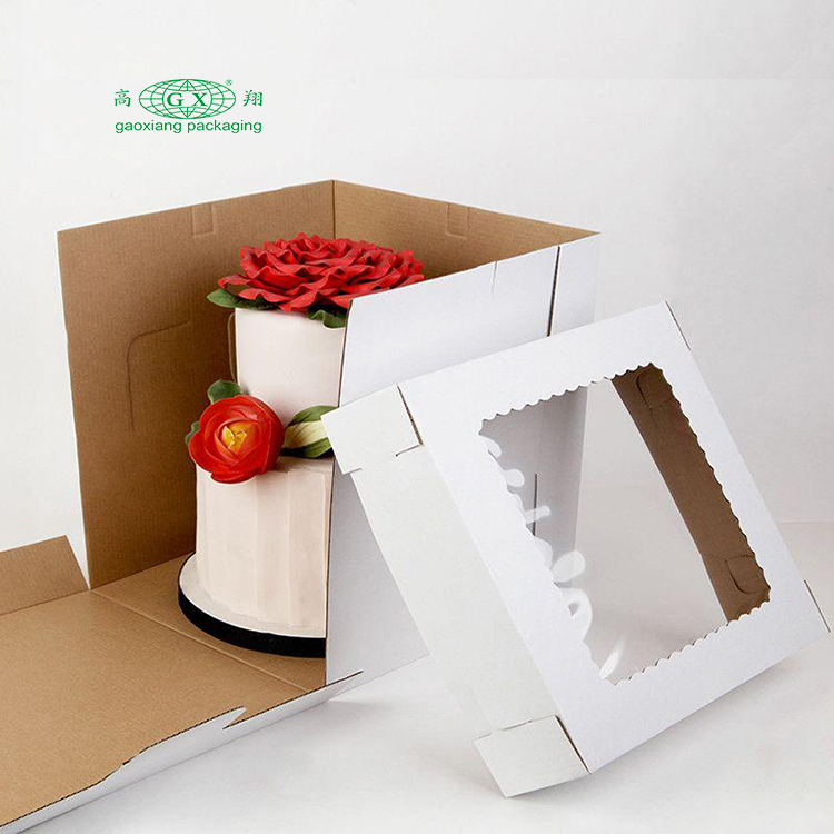 Wholesale pink wedding favor designs round cylinder square packing for 10 12 inch color box packaging tall cake paper box