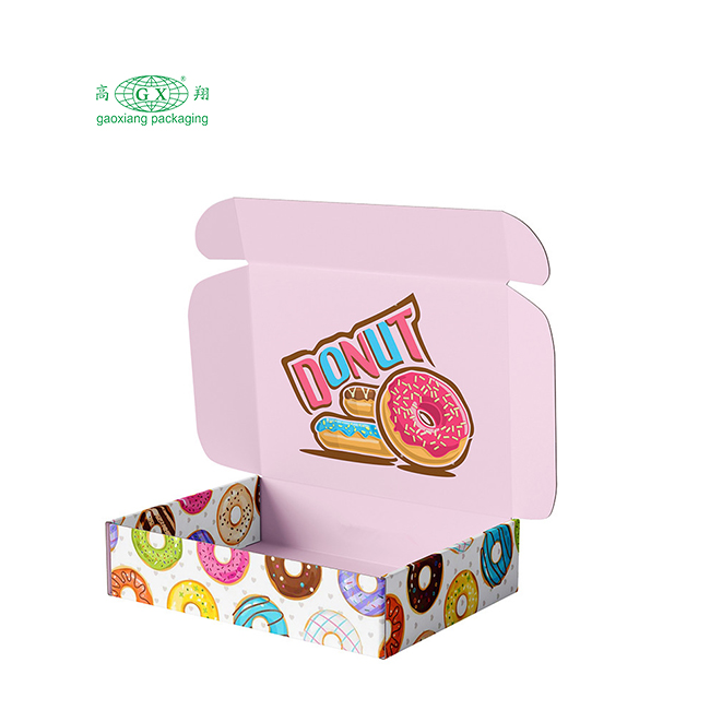 Custom logo cookie packaging boxes wholesale food cardboard donut chocolate boxes personalized boxes