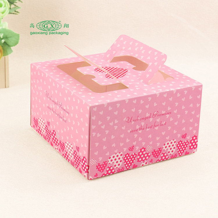 Wholesale pink wedding favor designs round cylinder square packing for 10 12 inch color box packaging tall cake paper box