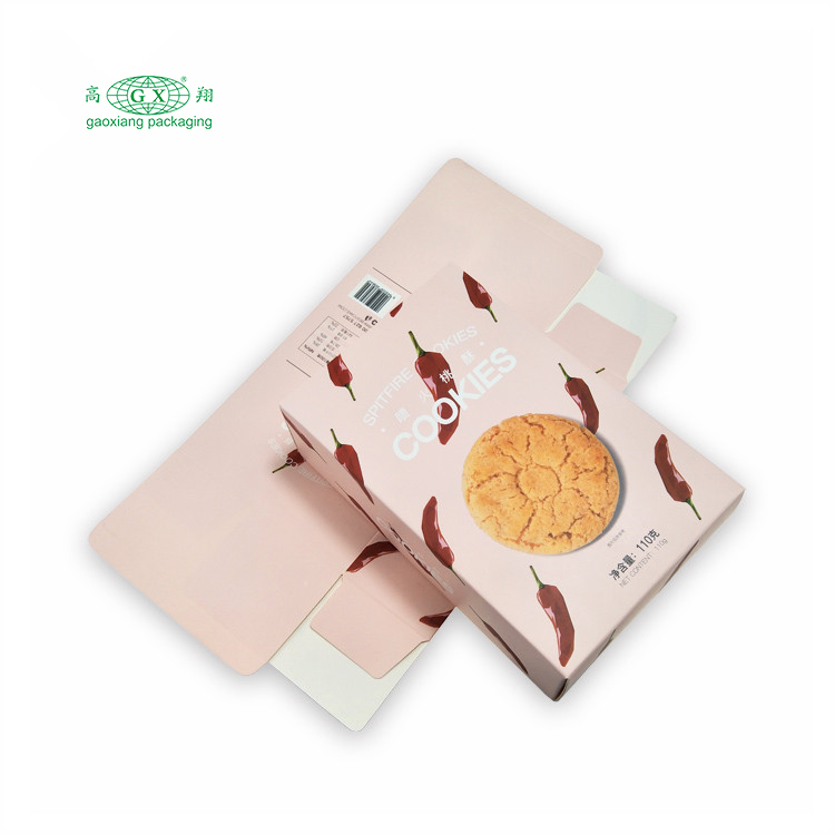 Wholesale custom logo design nuts & kernels paper box foods biscuits packaging paper box