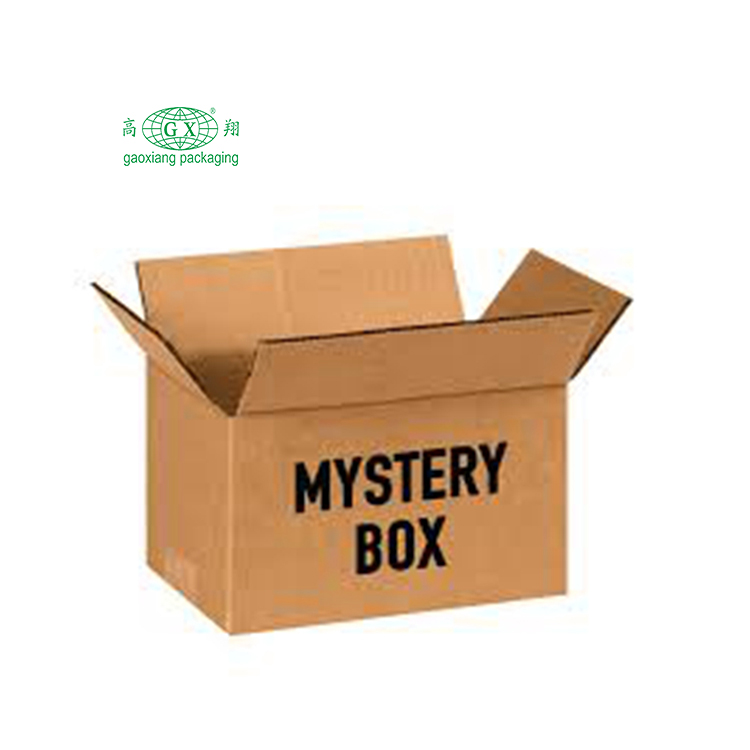 Wholesale customized high quality corrugated gift packaging mystery box packaging box