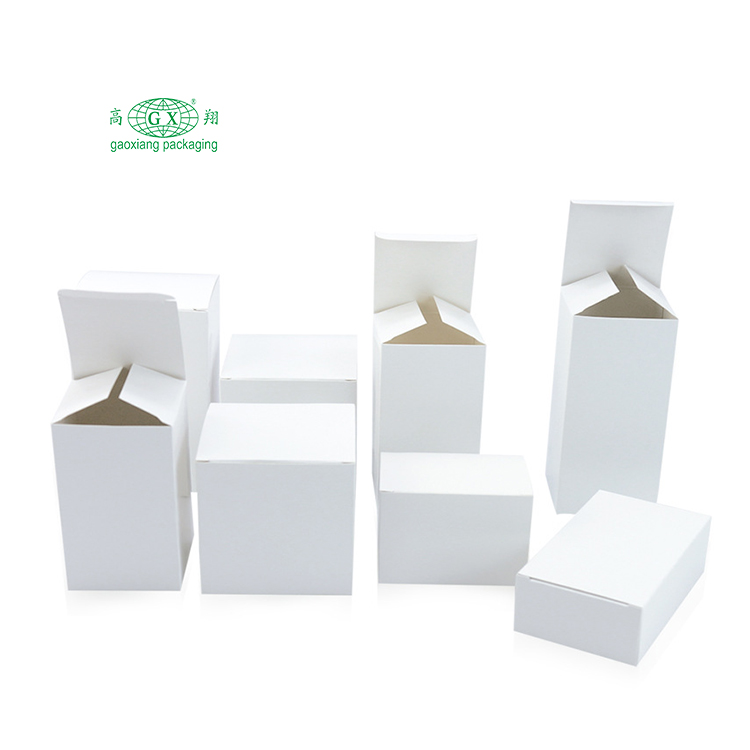 Custom product packaging small white box packaging plain box