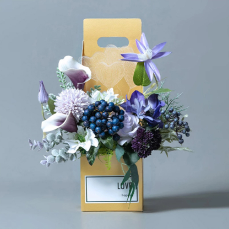 Custom flowers box wedding party gift candy box packing handbags waterproof cardboard boxes