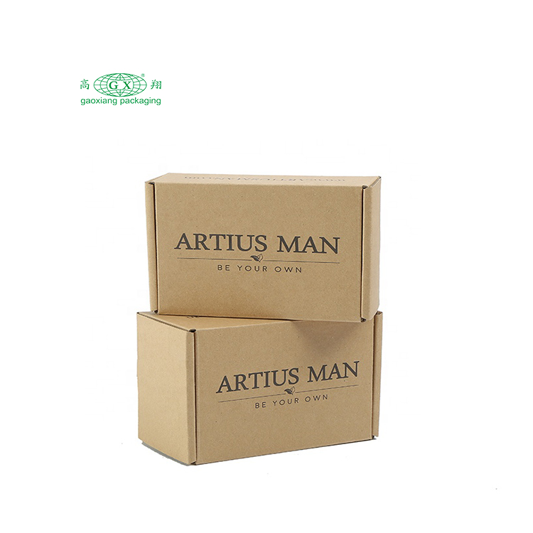 Customized paper recycle kraft brown packaging mailer boxes printed corrugated packing boxes