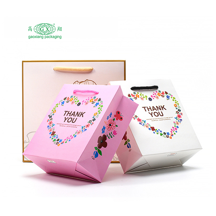 Factory custom logo bolsas de papel luxury gift packaging bag reusable paper shopping bag