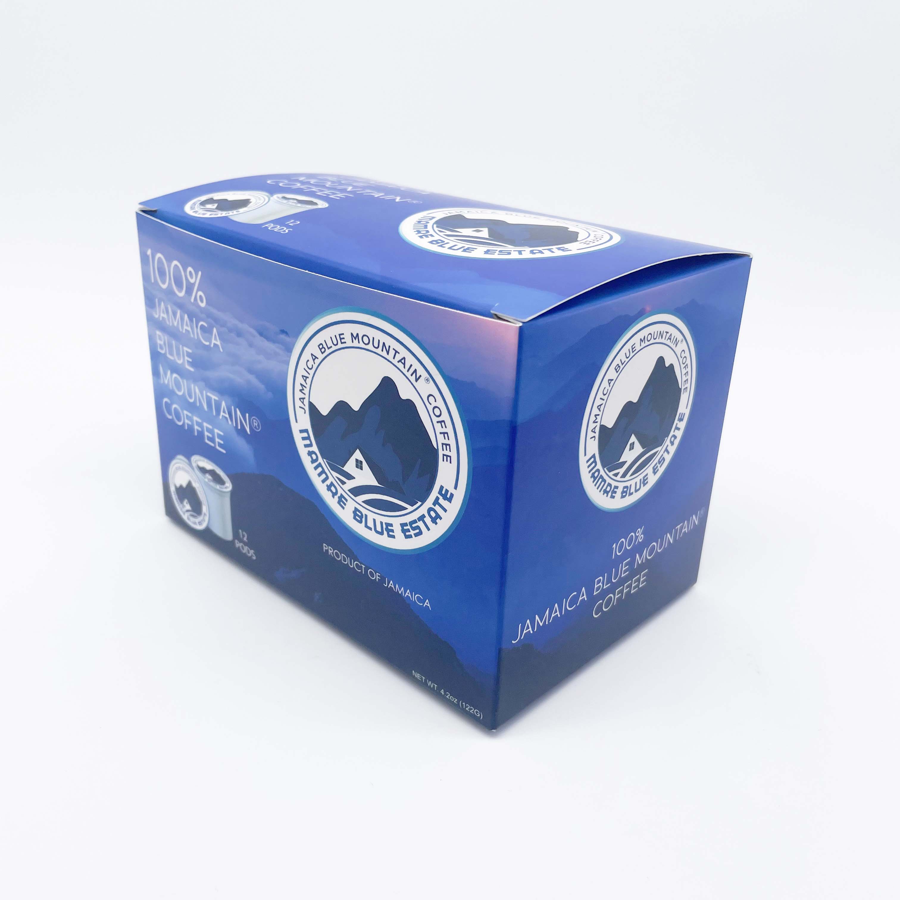 Cardboard k-cup capsule packaging box pack 12 pieces keurig k cup box with custom