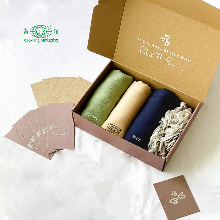 Custom personalised scarf scarves shawl chiffon set box gift box packaging