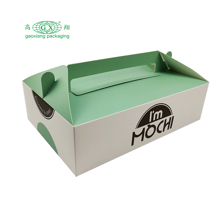 Wholesale sencai custom printing bakery donuts paper box with handle