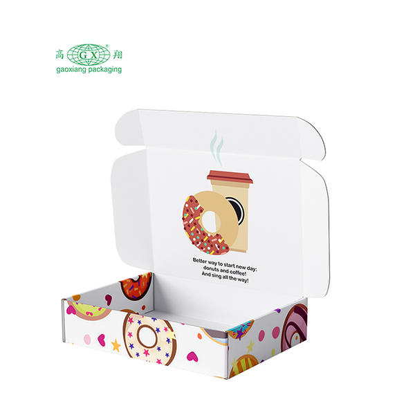 Custom logo cookie packaging boxes wholesale food cardboard donut chocolate boxes personalized boxes