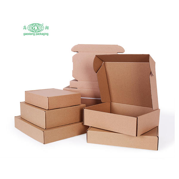 Corrugated carton with eco-friendly material custom size and logo packaging boxes