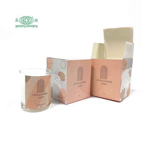 Cheap custom LOGO printed made candle packaging boxes candle gift box