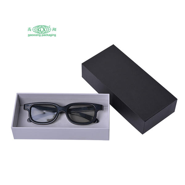 Prime factory price black golden logo glasses gift packaging case