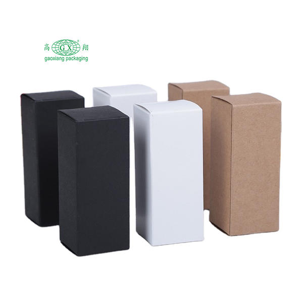Wholesale cosmetic packaging box custom design essential oil bottle box kraft paper box