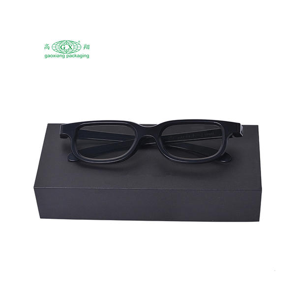 Custom prime factory price black golden logo glasses gift packaging case