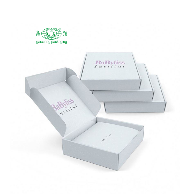 Custom printed ecommerce mail shipping cosmetic makeup luxury gift corrugated kraft paper box