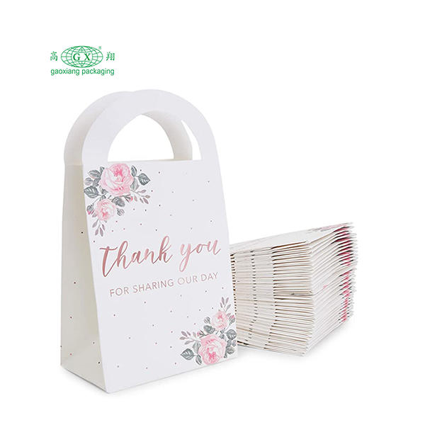 Custom high grade thank you customized gift packaging wedding paper bags