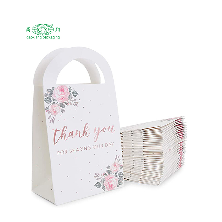 Wholesale high grade thank you customized gift packaging wedding paper bags
