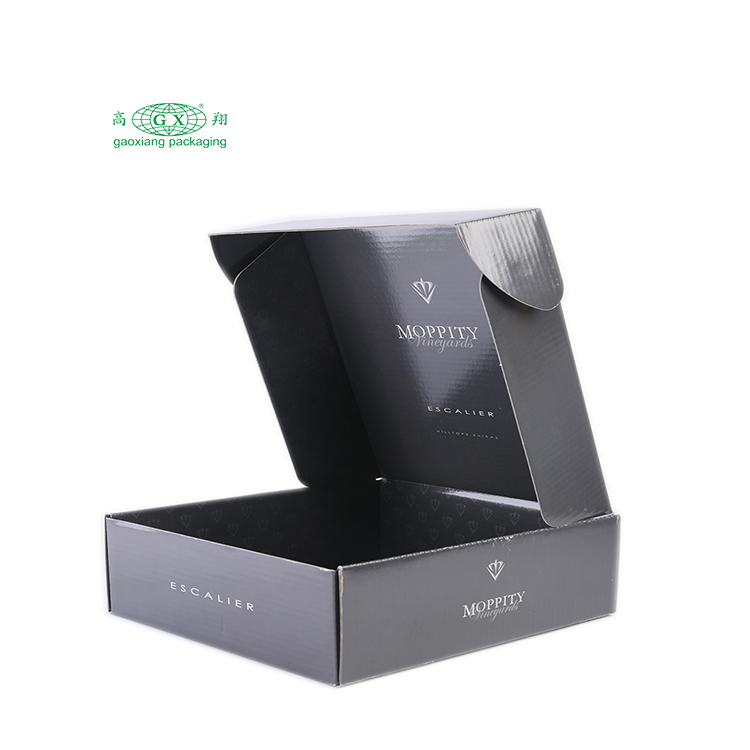 Wholesale custom logo corrugated paper box foldable cosmetic packaging box subdcription shipping mailer box