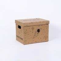 Moving cardboard hard round boxes suitcases storage boxes for clothes storage kraft paper shipping carton