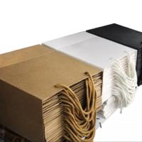 Custom print tote paper bag shopping packing gift paper bags