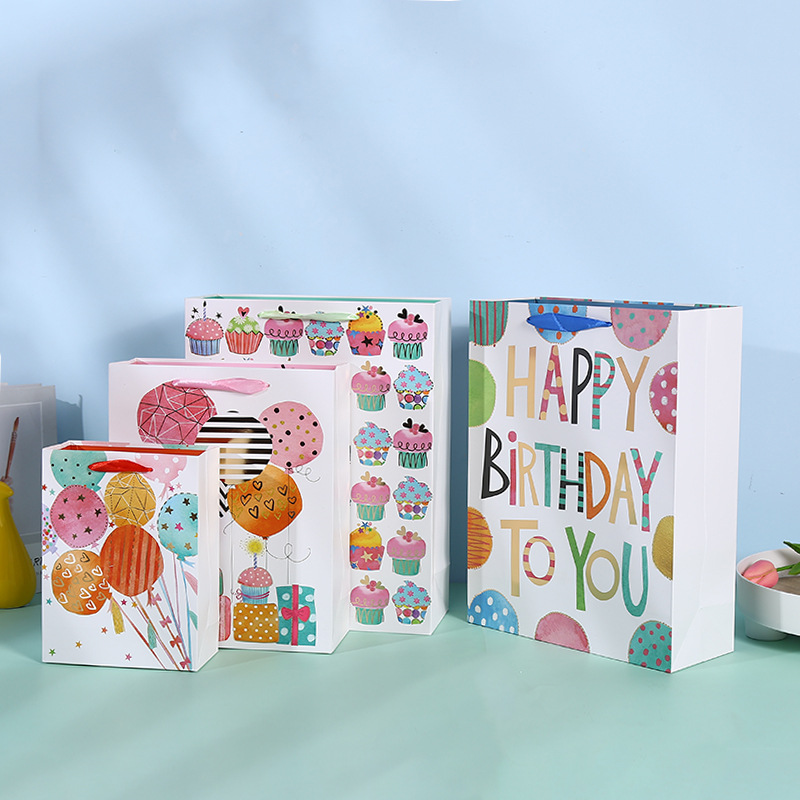 Custom print tote paper bag shopping packing gift paper bags color box packaging