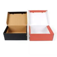 Wholesale luxury color shoe box packaging corrugated printing paper sneaker shoes box with custom logo