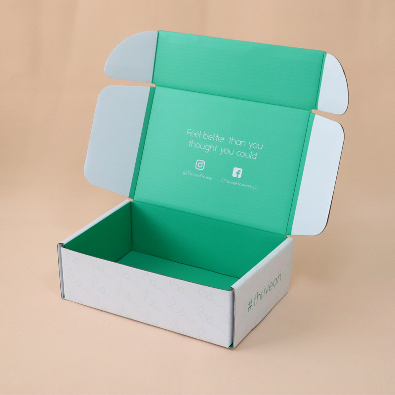 Custom folding gift shirt hat apparel printed shipping cardboard corrugated carton packaging