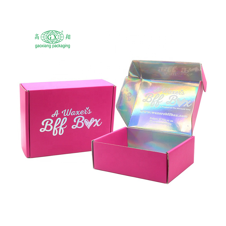 Custom print personalised corrugated paper boxes shipping mailer packaging box with logo