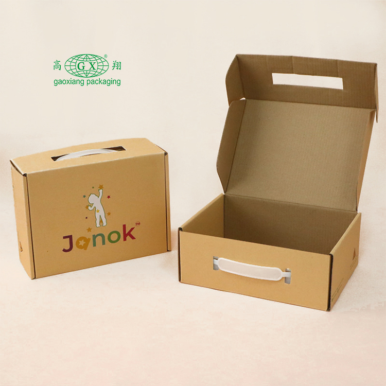 Custom high quality corrugated cardboard shirt clothes cardboard flat online packing paper box