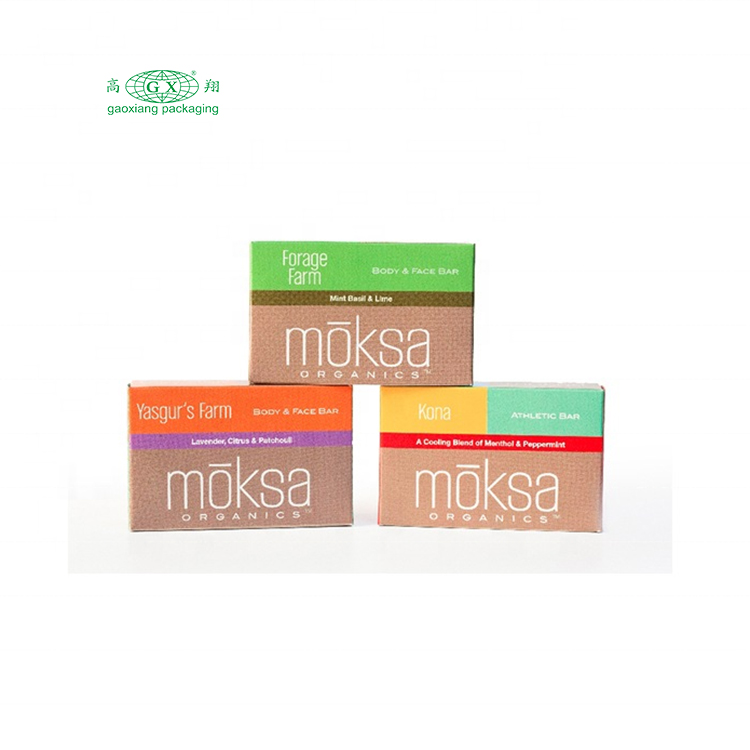 Die cutting handmade soap packaging kraft paper box