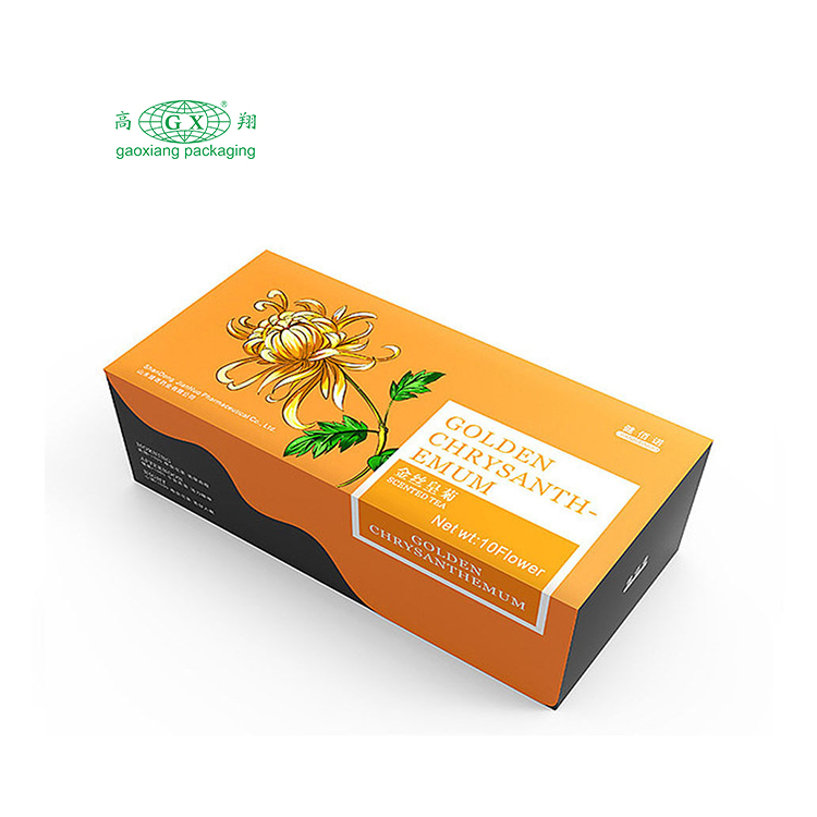 Custom creative flip type multicolor matte cardboard paper scented tea packaging box