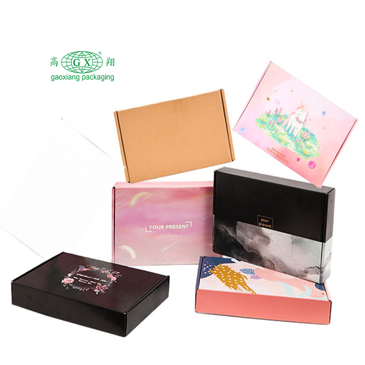Eco friendly custom logo printed mailer box durable clothing gift shoes paper packaging cardboard shipping boxes