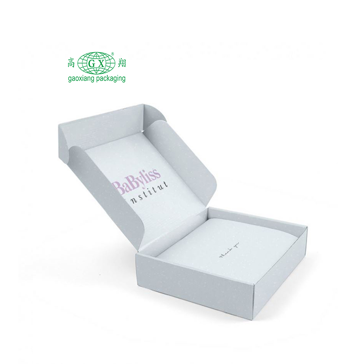 Wholesale custom logo printed mailing shipping cosmetic luxury gift packaging corrugated box