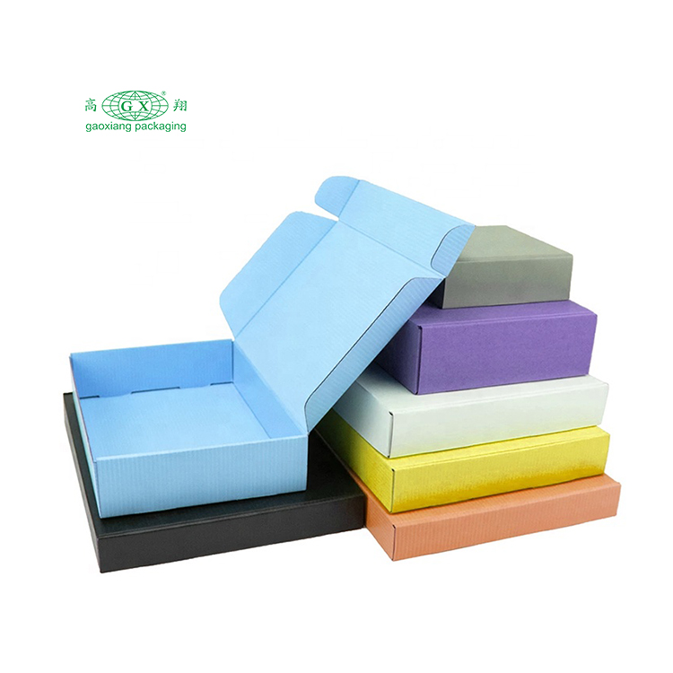Mailer box manufacture customized colored mailer boxes durable apparel packaging boxes with custom logo printed