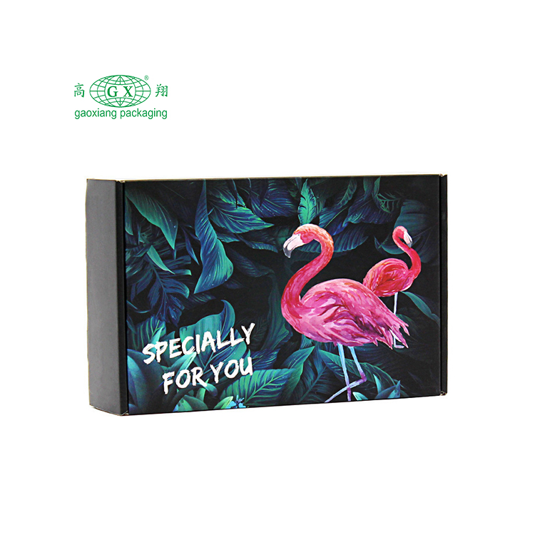 Custom logo collapsible corrugated carton aircraft transport packaging box clothing gift paper packaging box