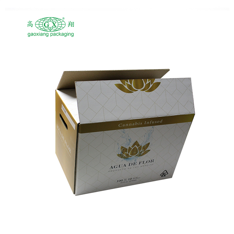 Custom 12 pack compartment wine and beverage packaging carton box