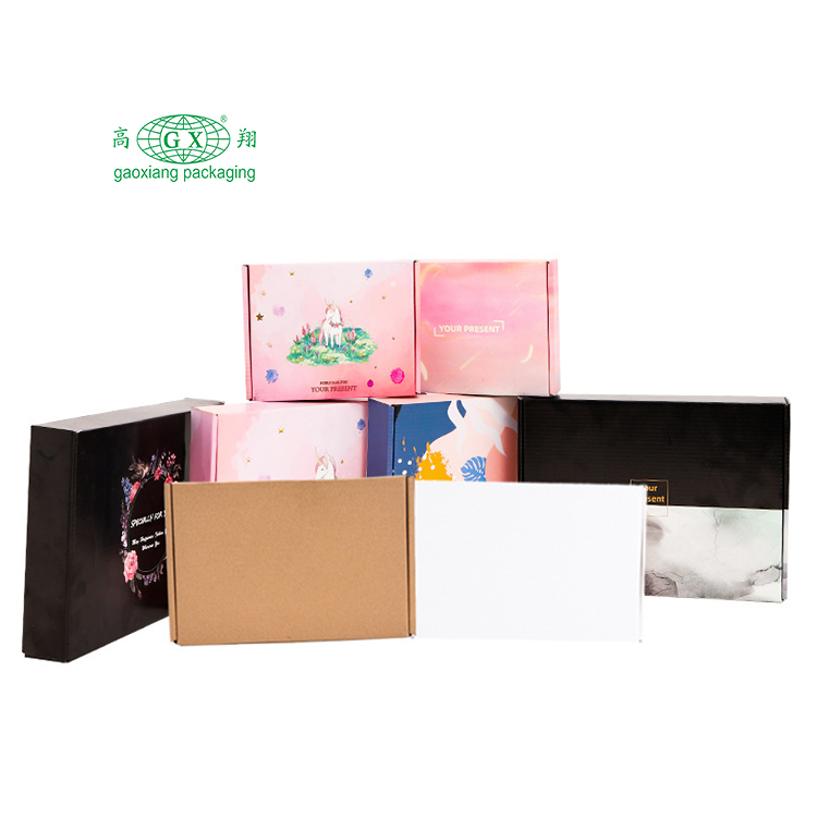 Eco friendly custom logo printed mailer box durable clothing gift shoes paper packaging cardboard shipping boxes