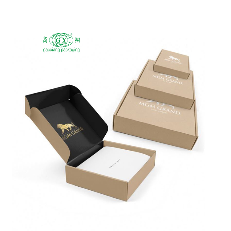 Wholesale custom logo printed ecommerce mailing shipping cosmetic luxury gift packaging corrugated box
