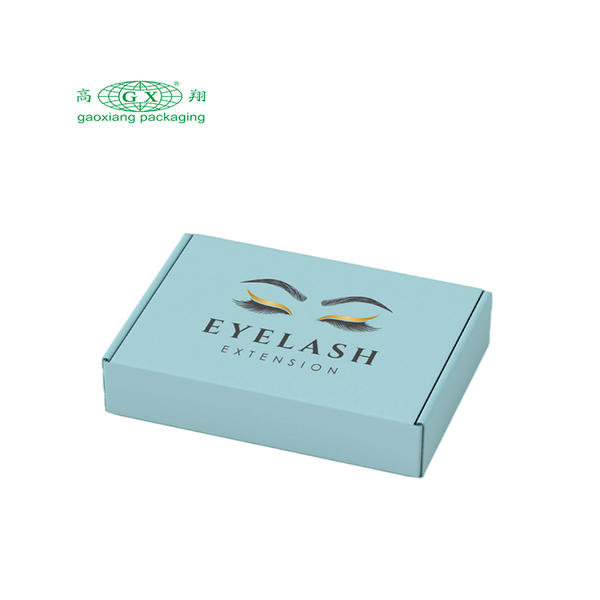 Custom logo foldable corrugated board shipping mailer box apparel gift box dress eyelash packaging paper box