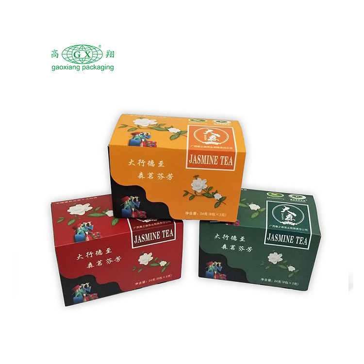 Custom creative flip type multicolor matte cardboard paper scented tea packaging box