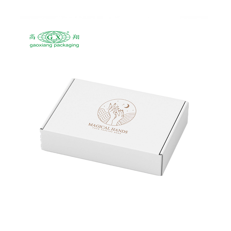 Custom logo foldable corrugated board shipping mailer box apparel gift box for costume dress eyelash packaging paper box