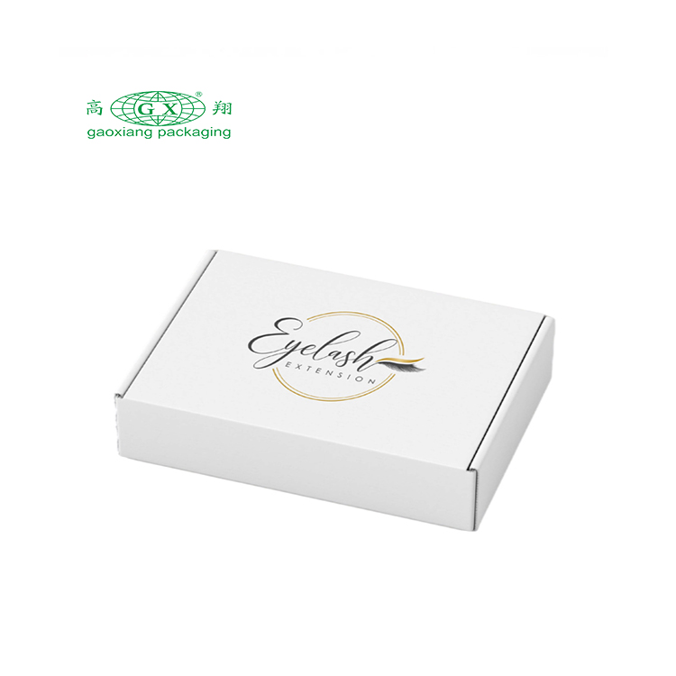 Custom logo foldable corrugated board shipping mailer box apparel gift box dress eyelash packaging paper box