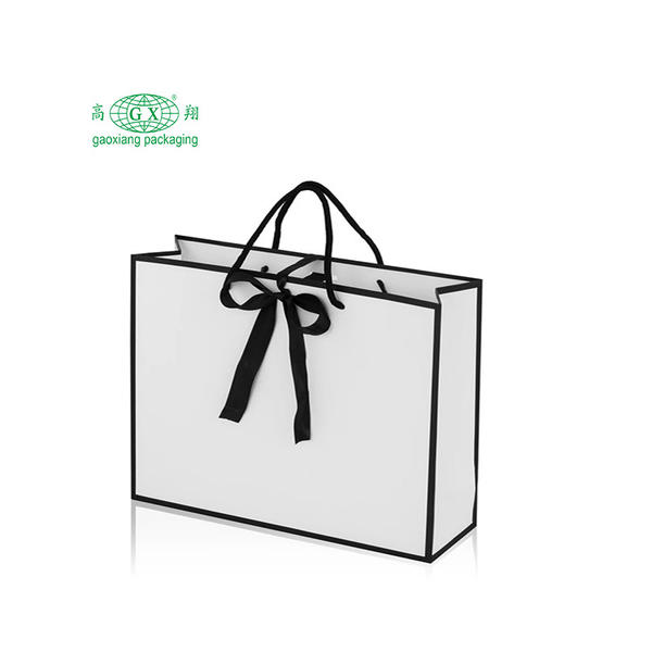 Factory wholesale custom logo printed fashion paper hair bag with private label