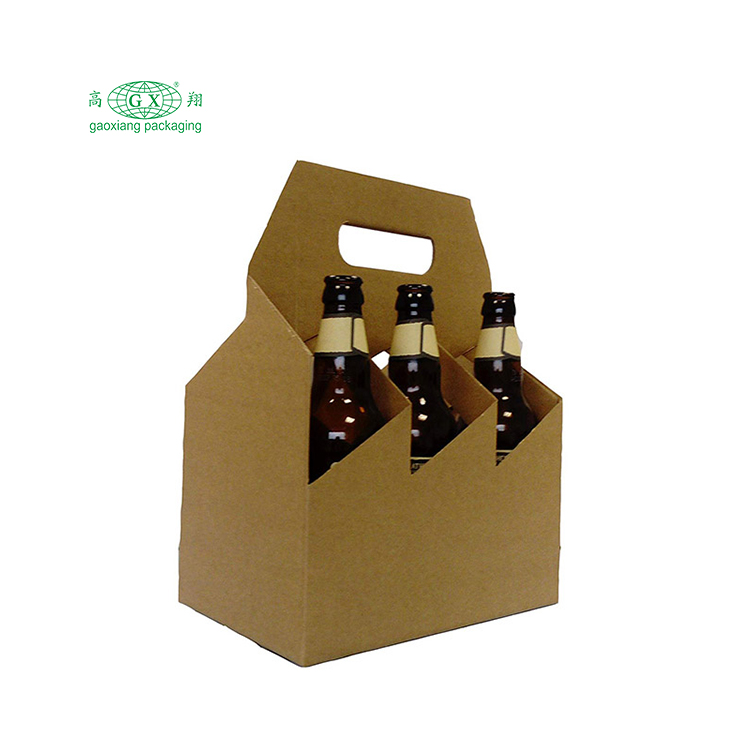 Custom wine bottle shipping corrugated carton wine box packaging